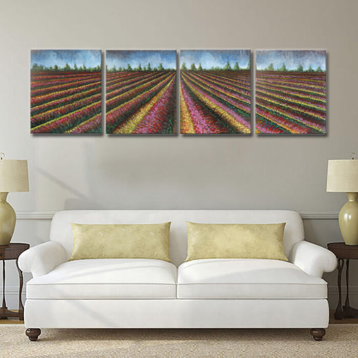Spring Tulips - Original Painting on canvas