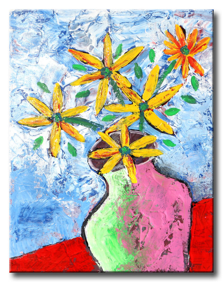 Sunflowers - Original Painting on canvas