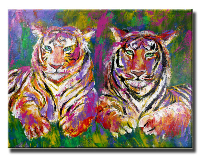 Tigers - Original Painting on canvas