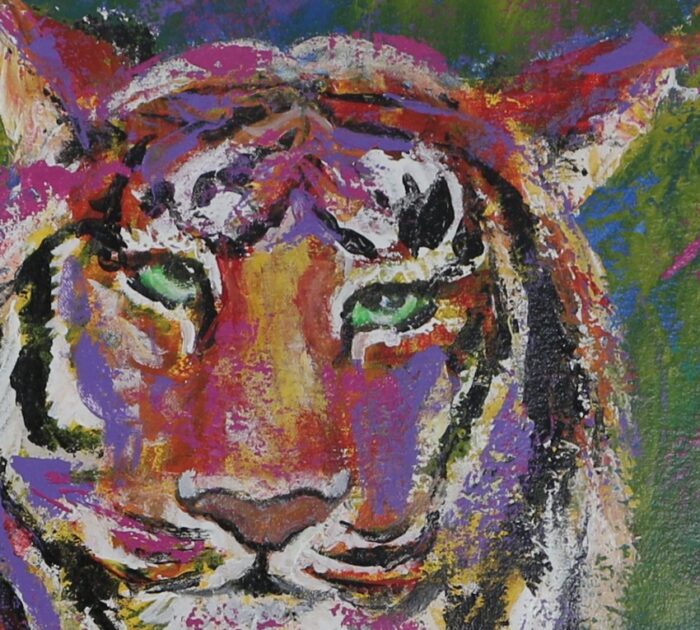 Tigers - Original Painting on canvas - Image 3