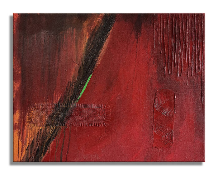 Red S - Original Abstract Painting on canvas