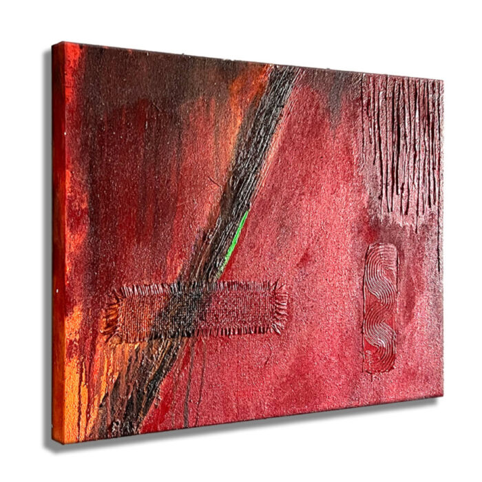Red S - Original Abstract Painting on canvas - Image 4