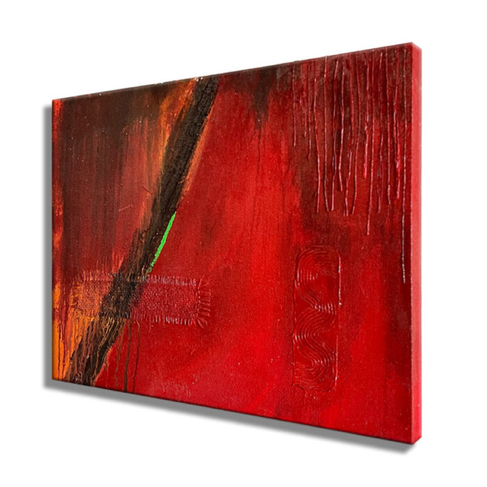Red S - Original Abstract Painting on canvas - Image 3