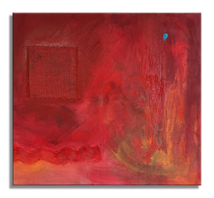 Red large - Original Abstract Painting on canvas