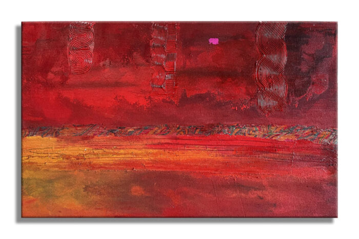Red med - Original Abstract Painting on canvas