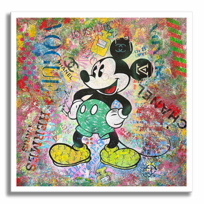 Road Mickey - Original Painting on canvas - Image 4