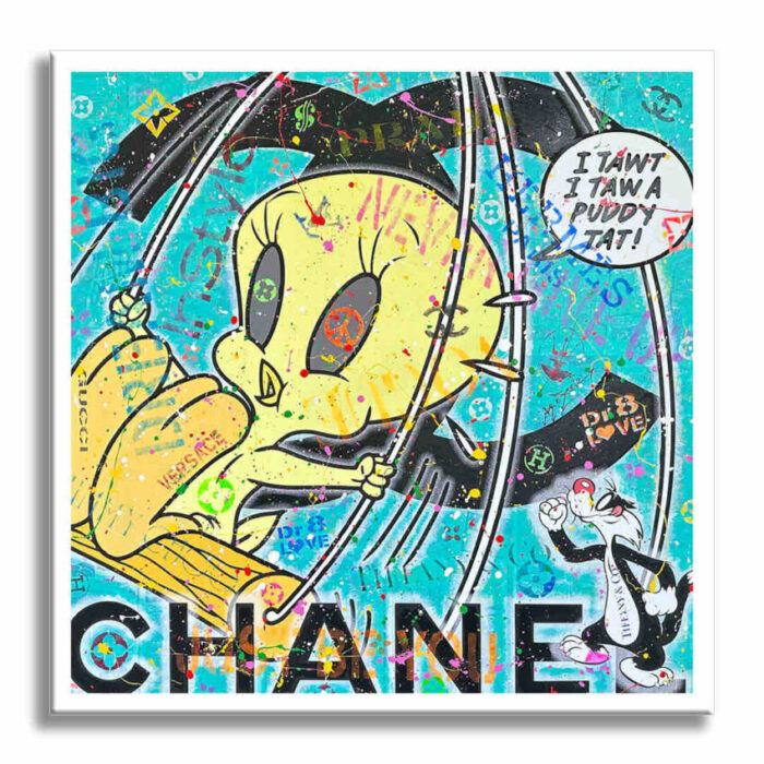 Tweety - Original Painting on canvas - Image 5