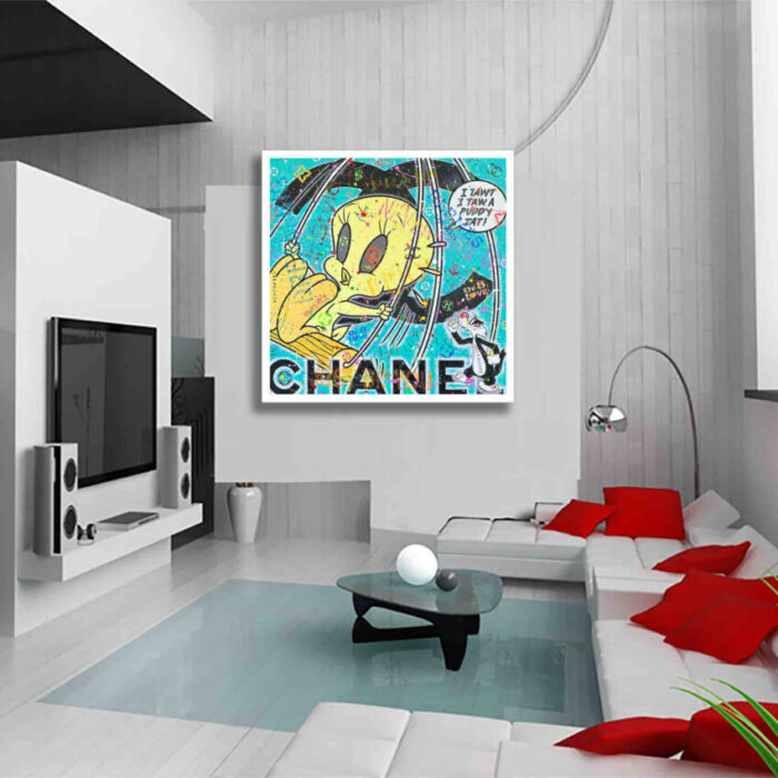 Tweety - Original Painting on canvas - Image 4