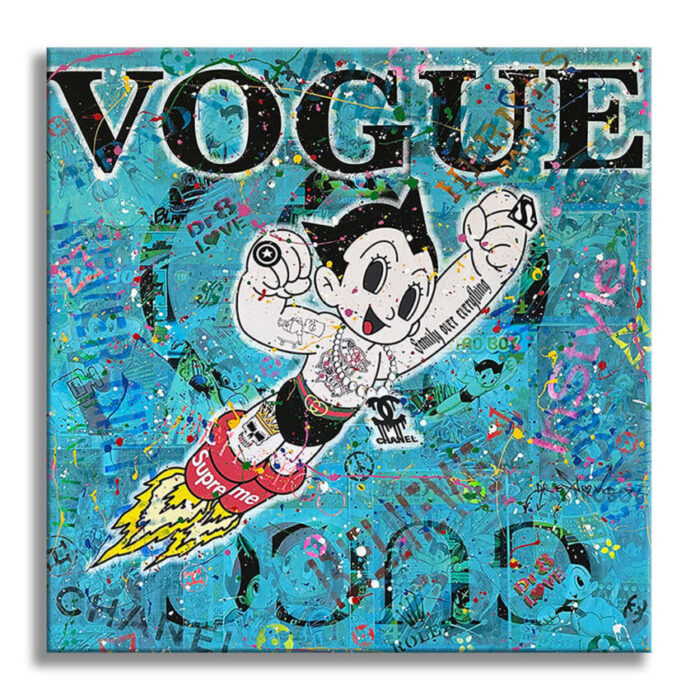 Astro boy Vogue - Original Painting on canvas