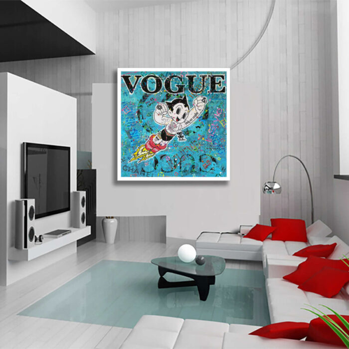 Astro boy Vogue - Original Painting on canvas - Image 4