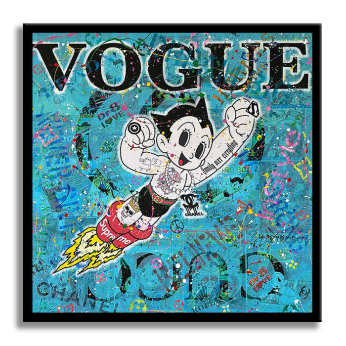 Astro boy Vogue - Original Painting on canvas - Image 3