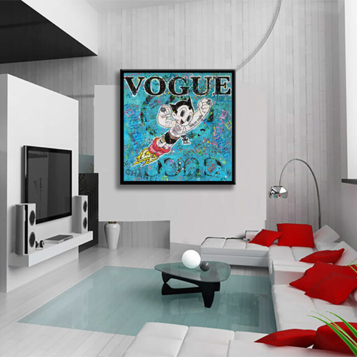 Astro boy Vogue - Original Painting on canvas - Image 2