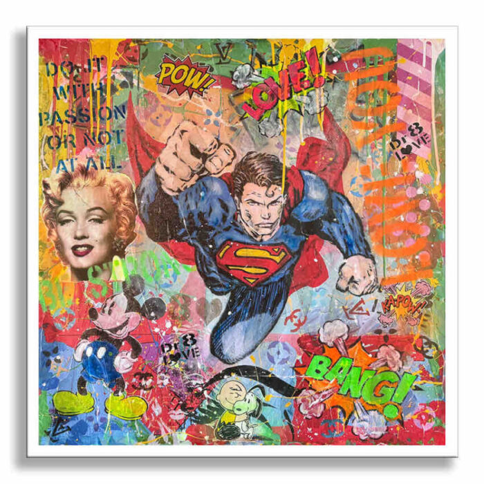 Do it Superman - Original Painting on canvas - Image 3