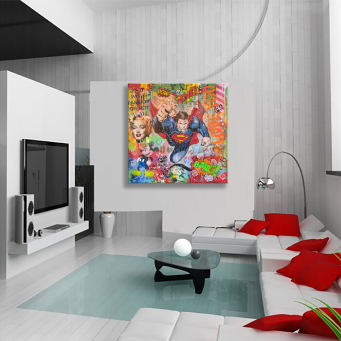 Do it Superman - Original Painting on canvas - Image 2