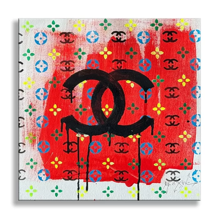 Call Chanel - Original Painting on canvas Pop Art - Image 4