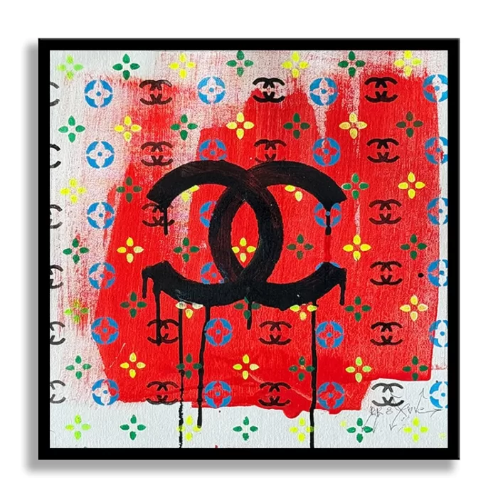 Call Chanel - Original Painting on canvas Pop Art
