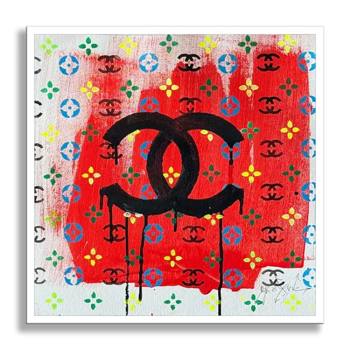 Call Chanel - Original Painting on canvas Pop Art - Image 3