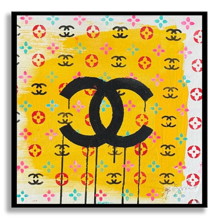 Day one Chanel - Original Painting on canvas Pop Art