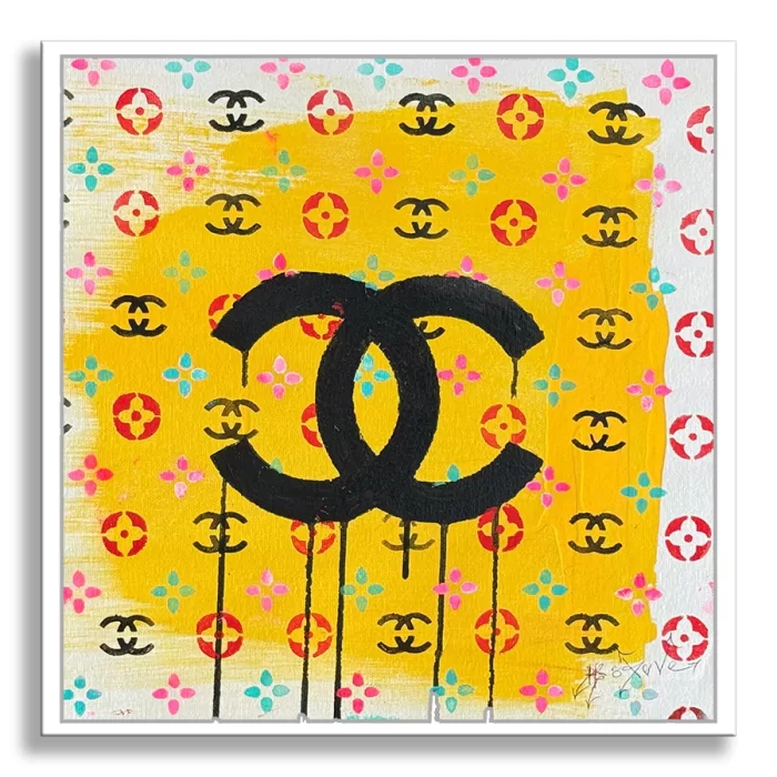 Day one Chanel - Original Painting on canvas Pop Art - Image 3