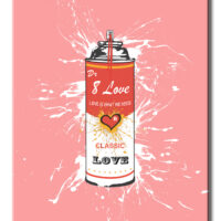 Spray Can Three Words - Original Painting on canvas